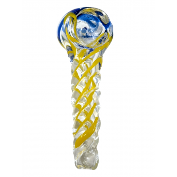 2.5" Ribbon Swirl Twisted Body Spoon Hand Pipe - (Pack of 10) [ZD256]